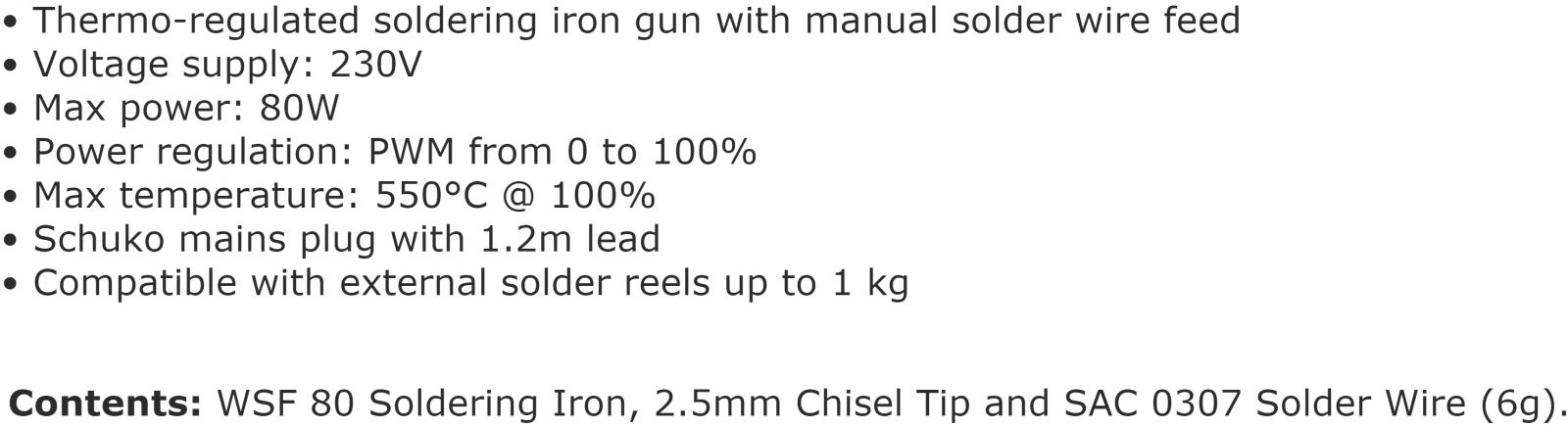 מלחם אקדח וולר WELLER WSF 80